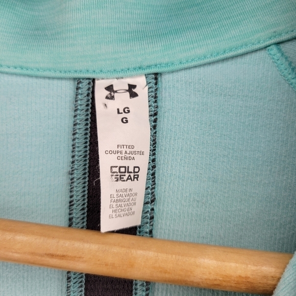 Under Armour Blue Fitted Cold Gear Jacket Sz Lg - Picture 5 of 5